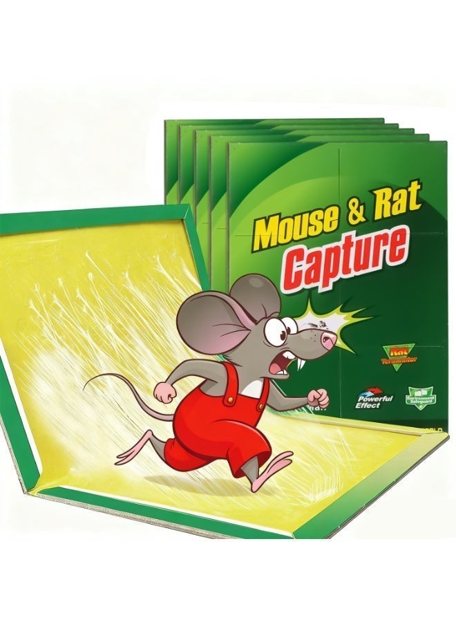 ناكسي فلاي عبوة مكونة من 5 فخاخ لصمغ الفئران والجرذان، فخاخ لاصقة قوية لالتقاط الفئران والجرذان، قوية وغير سامة وسهلة الاستخدام وقابلة للتصرف - Image 1